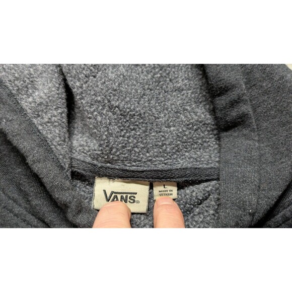 Vans Rainbow Off The Wall Checkerboard Grey Hoodie Men's Size L - Picture 2 of 7